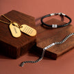 Fred Bennett Father and Son Matching Leather Bracelet Kit