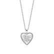 Laura Ashley Silver Spring Posy Vintage Heart Necklace