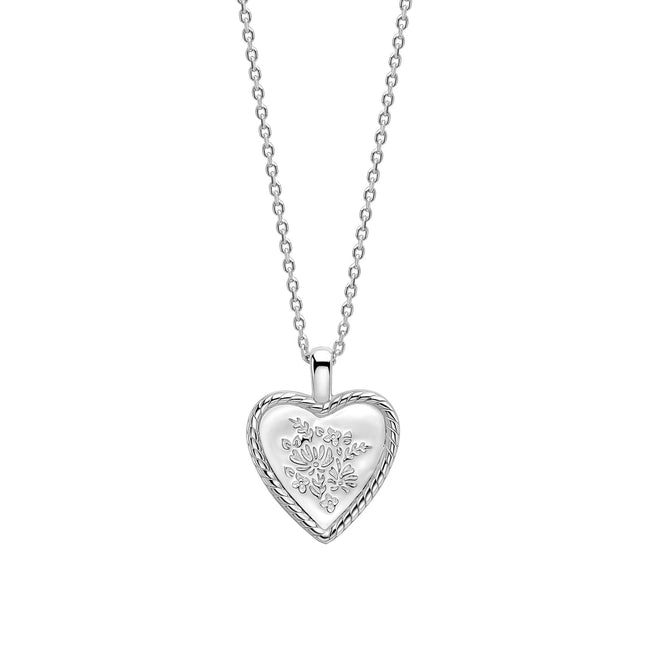 Collar Corazón Vintage Posy Plata Laura Ashley
