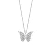 Laura Ashley Silver Butterfly Garden Necklace