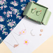 Laura Ashley Silver Cherry Blossom Ditsy Necklace