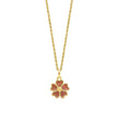 Laura Ashley Silver Riverly Ditsy Guilloche Flower Necklace