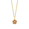 Laura Ashley Silver Riverly Ditsy Guilloche Flower Necklace