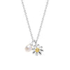 Laura Ashley Silver Kids Everingham Meadow Daisy Charm Necklace