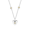 Laura Ashley Silver Kids Everingham Meadow Daisy Heart Necklace