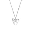 Laura Ashley Silver Kids Milda Bow Necklace