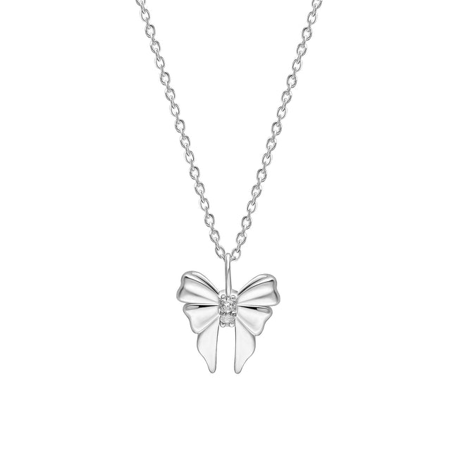 Laura Ashley Kinderhalskette Milda Schleife, Silber