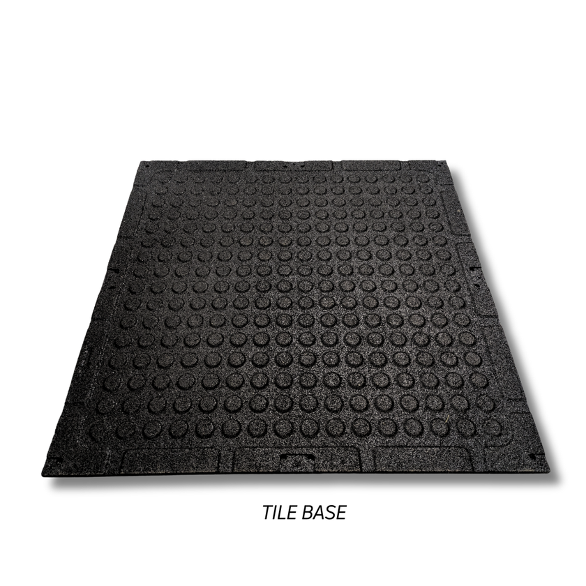 20mm Onyx EPDM Rubber Gym Tiles
