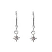 North Star Charm Hoops