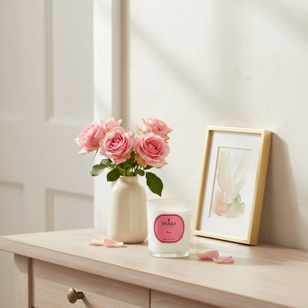 ROSE CANDLE 180G