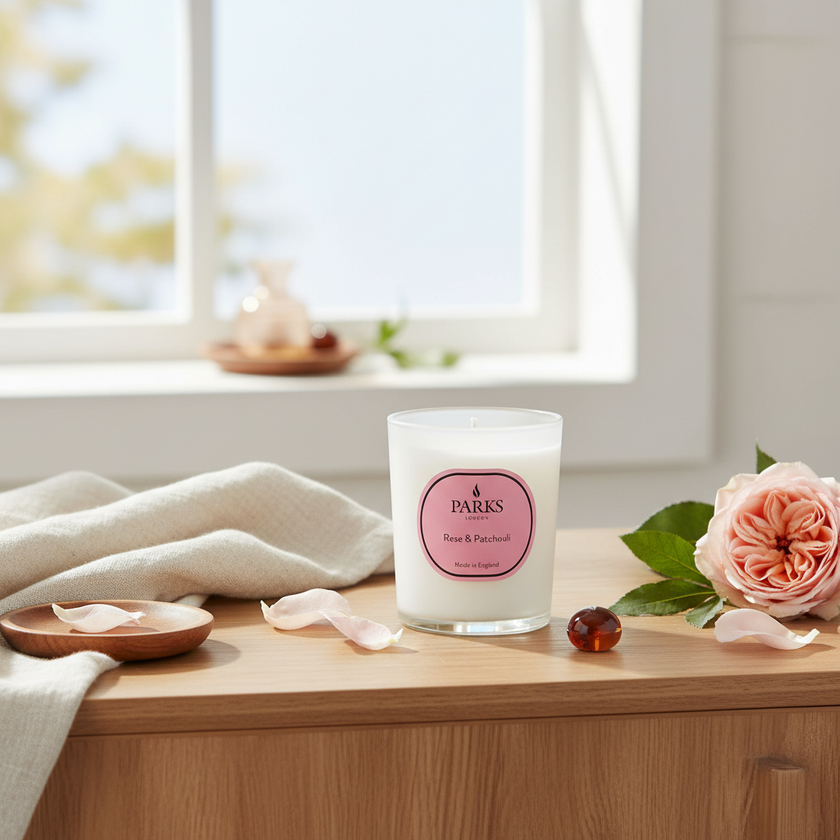 ROSE & PATCHOULI CANDLE 180G