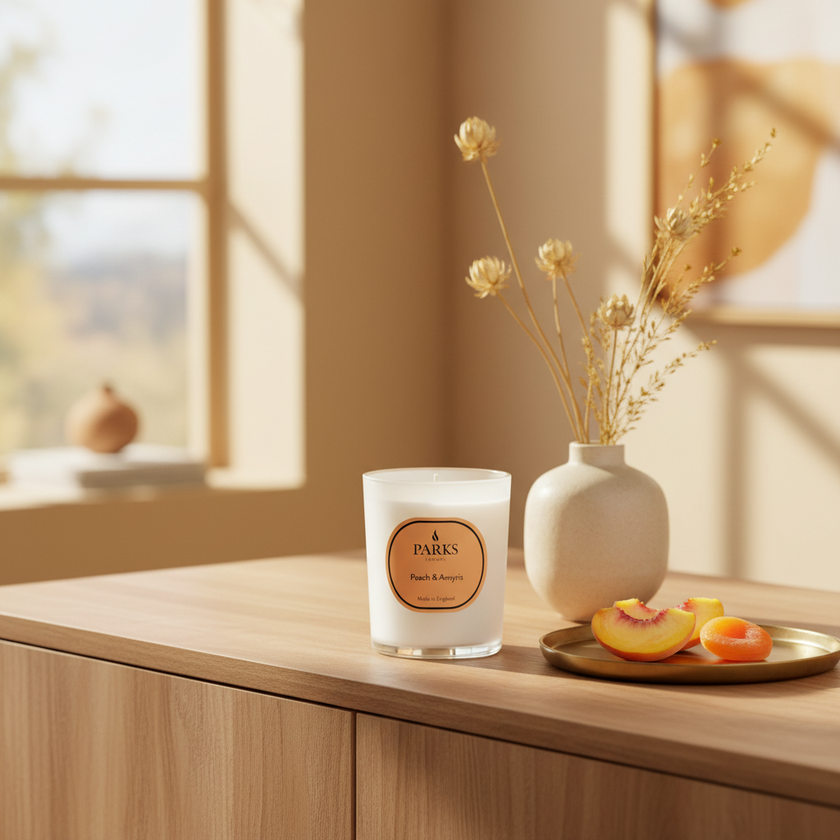 PEACH & AMYRIS CANDLE 180G
