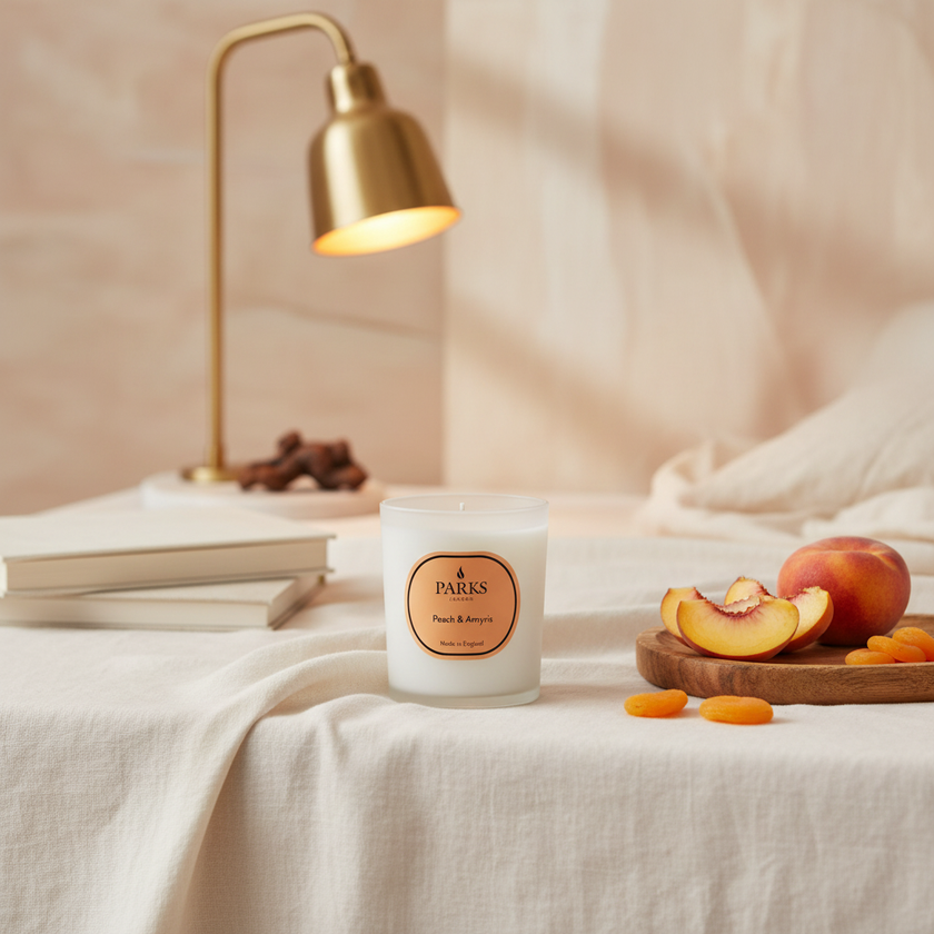 PEACH & AMYRIS CANDLE 180G