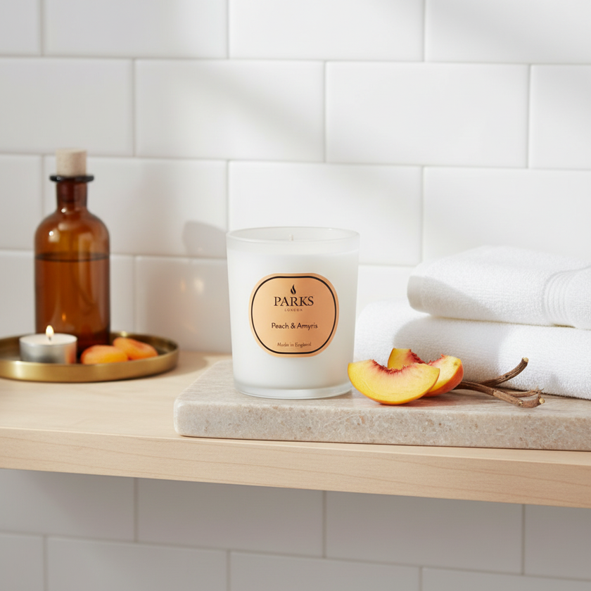 PEACH & AMYRIS CANDLE 180G