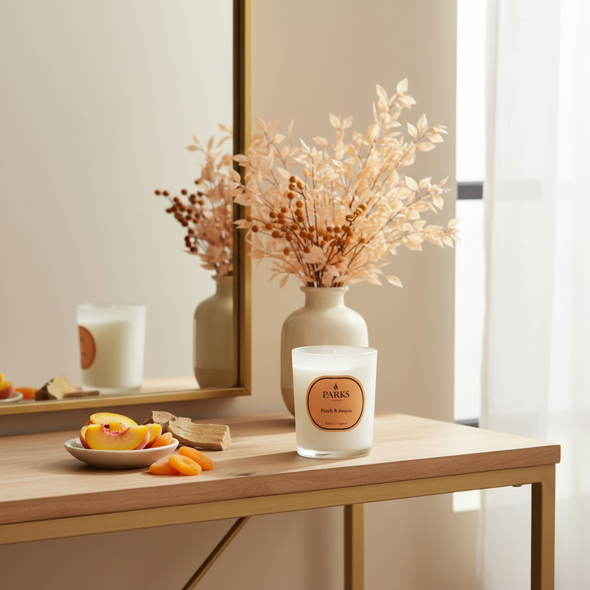 PEACH & AMYRIS CANDLE 180G