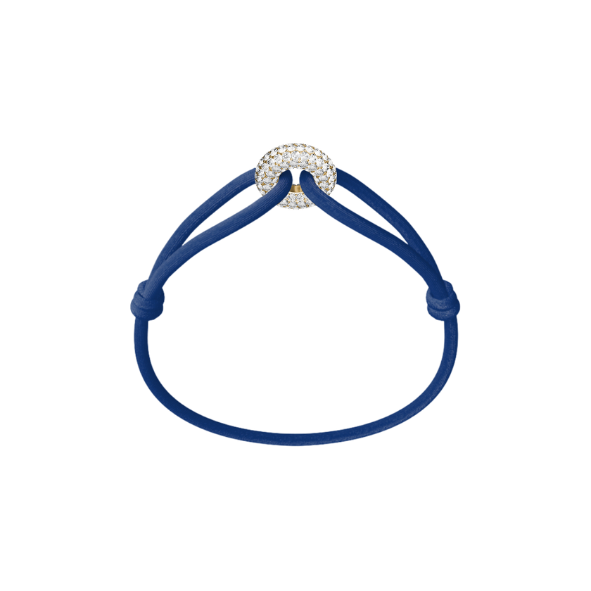 Goldener Soho Pavé Kordelarmband