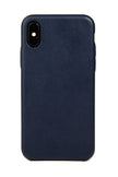 iPhone X Case, Navy Leather