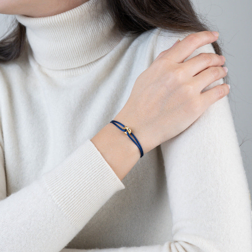 Mini Golden Soho Diamond Cord Bracelet