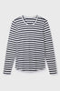 Long Sleeve Striped Linen T-shirt