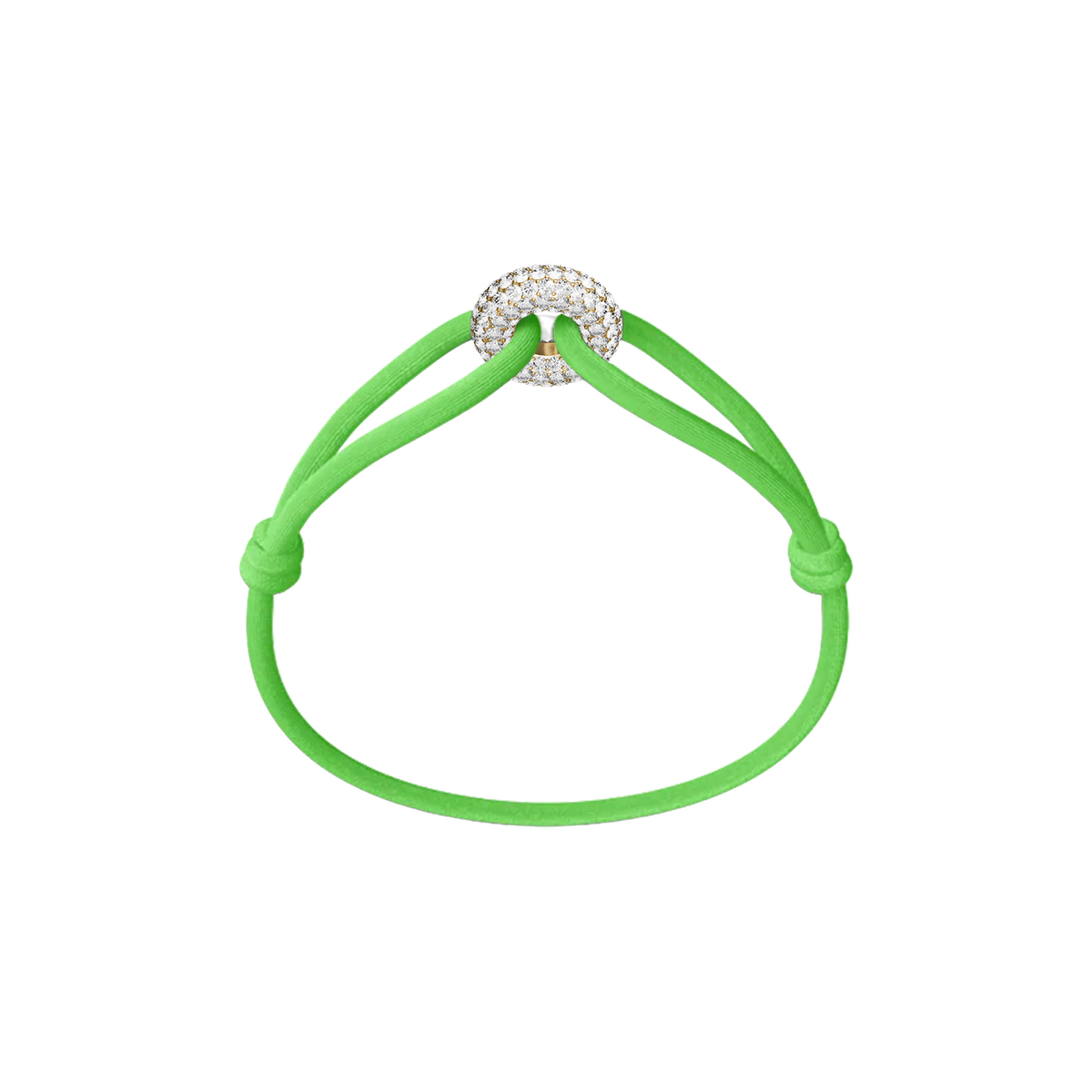 Goldener Soho Pavé Kordelarmband