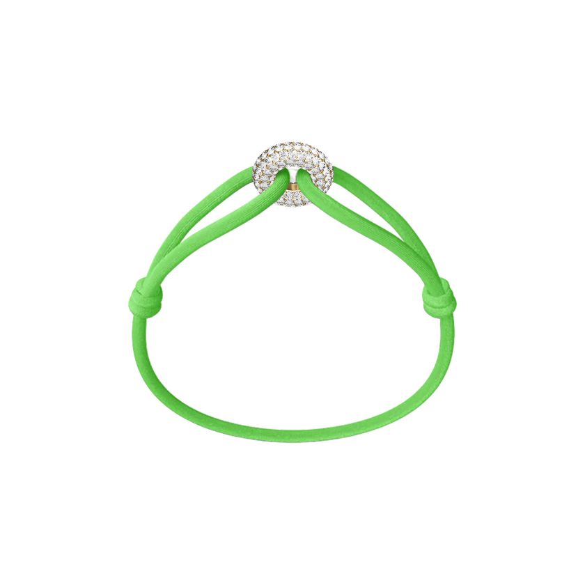 Goldener Soho Pavé Kordelarmband