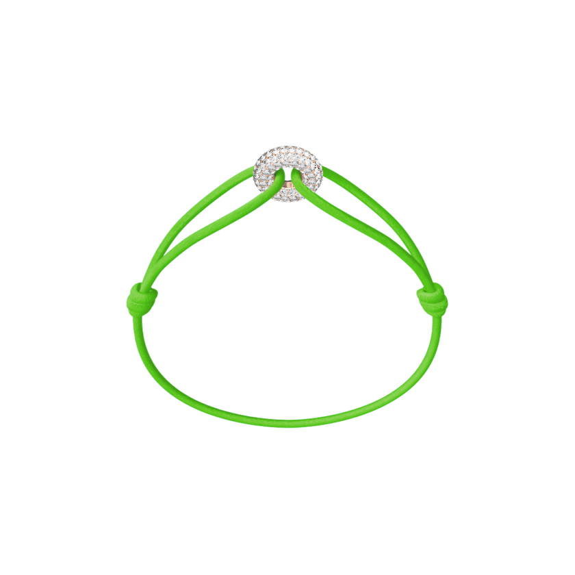 Mini Rose Soho Pavé Cord Bracelet