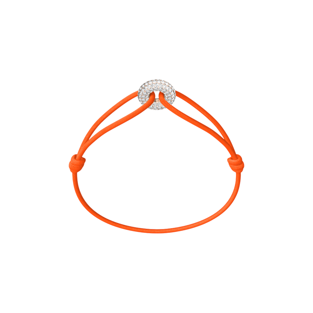 Mini Rose Soho Pavé Cord Bracelet