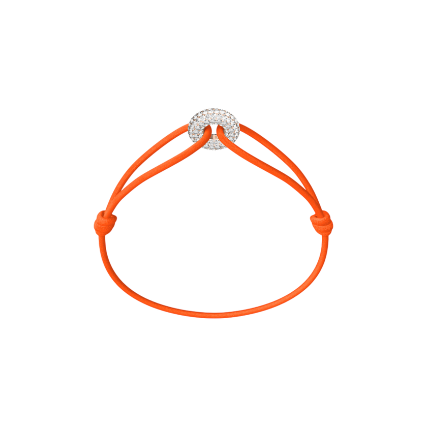 Mini Rose Soho Pavé Cord Bracelet