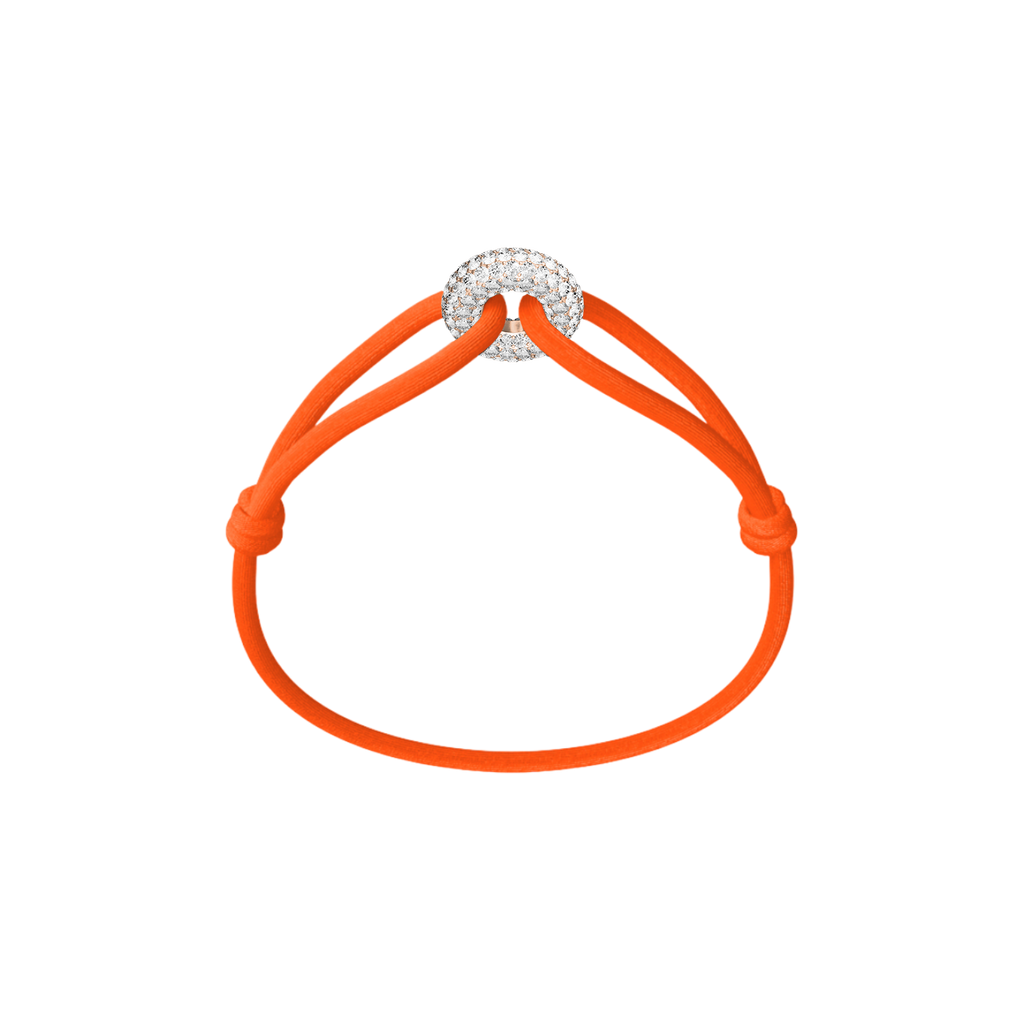 Rose Soho Pavé Cord Bracelet
