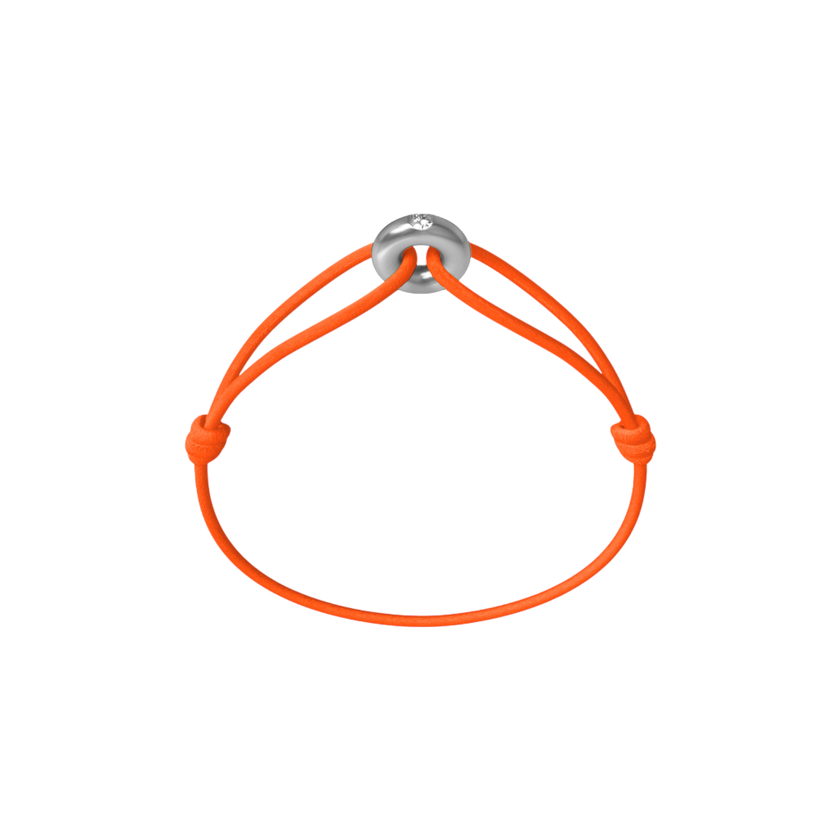 Mini Silver Soho Diamond Cord Bracelet