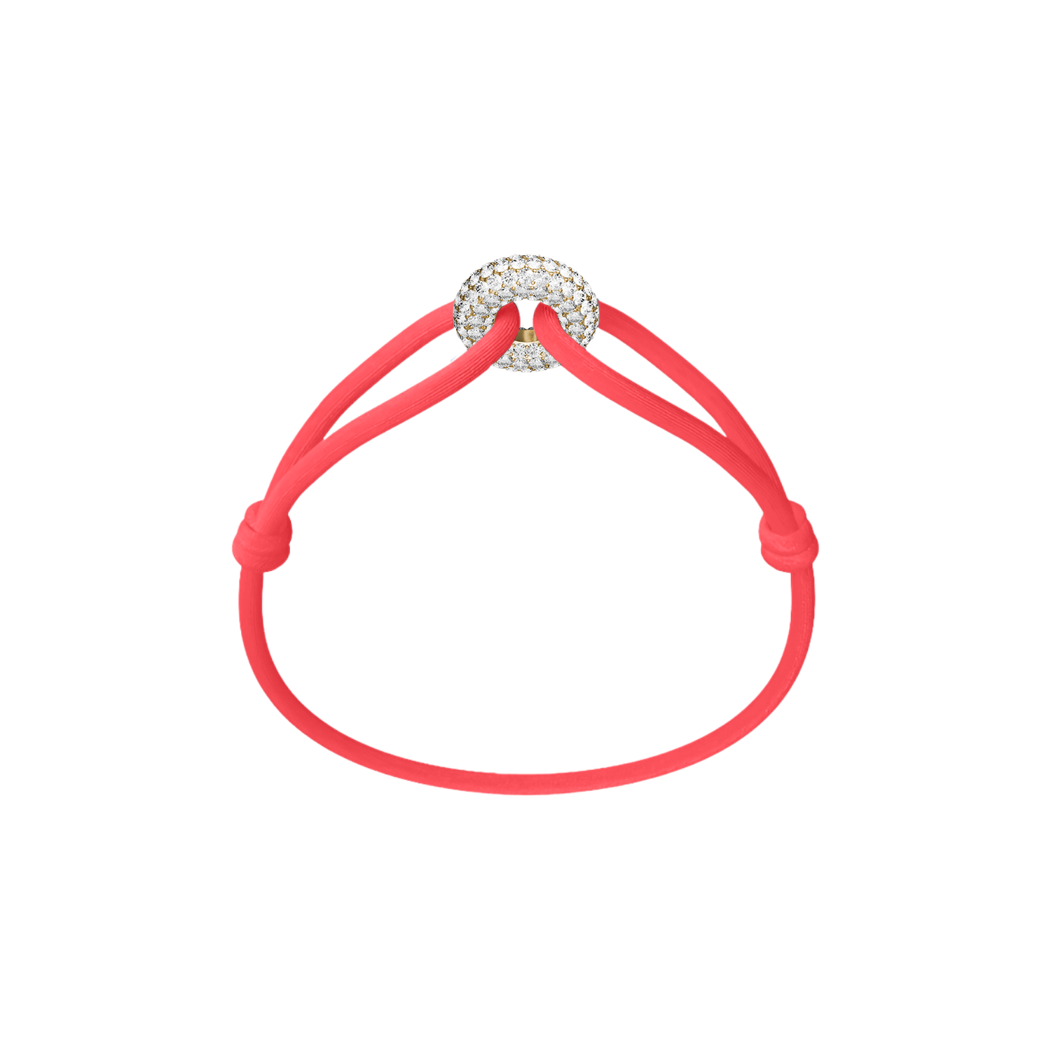 Goldener Soho Pavé Kordelarmband