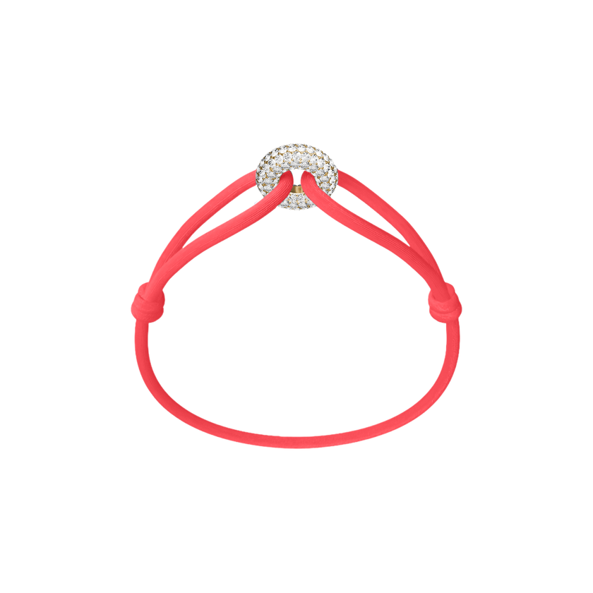 Goldener Soho Pavé Kordelarmband