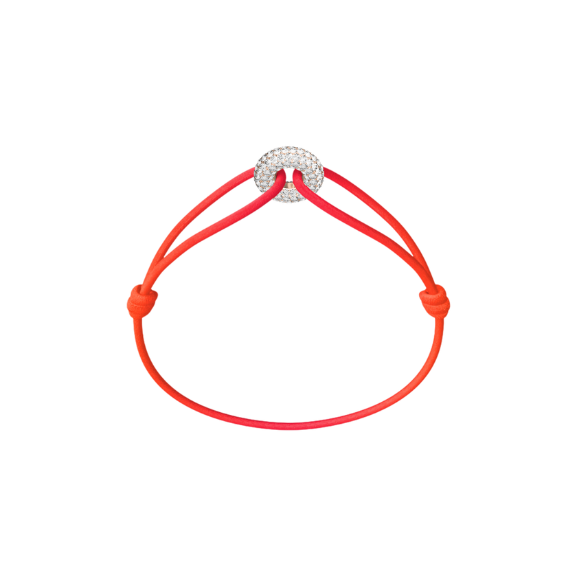 Mini Rose Soho Pavé Cord Bracelet