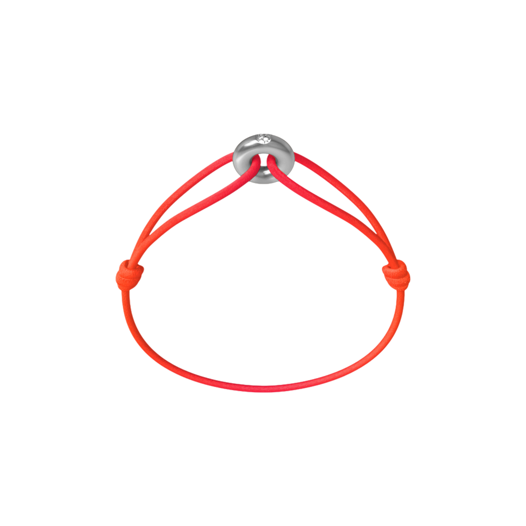 Mini Silver Soho Diamond Cord Bracelet