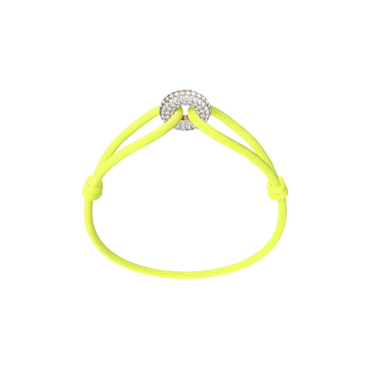 Goldener Soho Pavé Kordelarmband