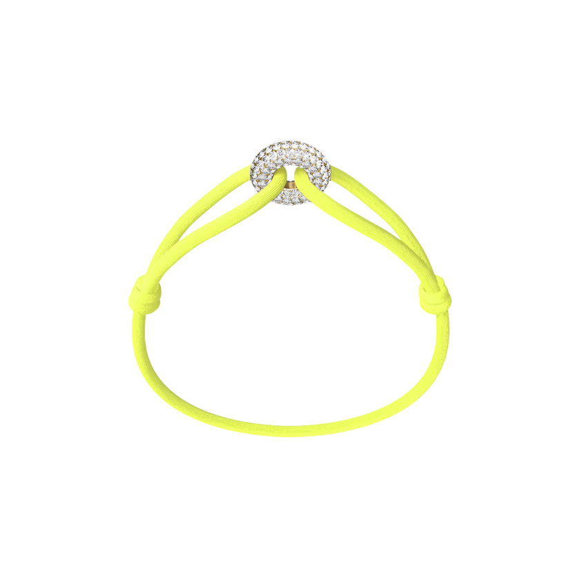 Goldener Soho Pavé Kordelarmband