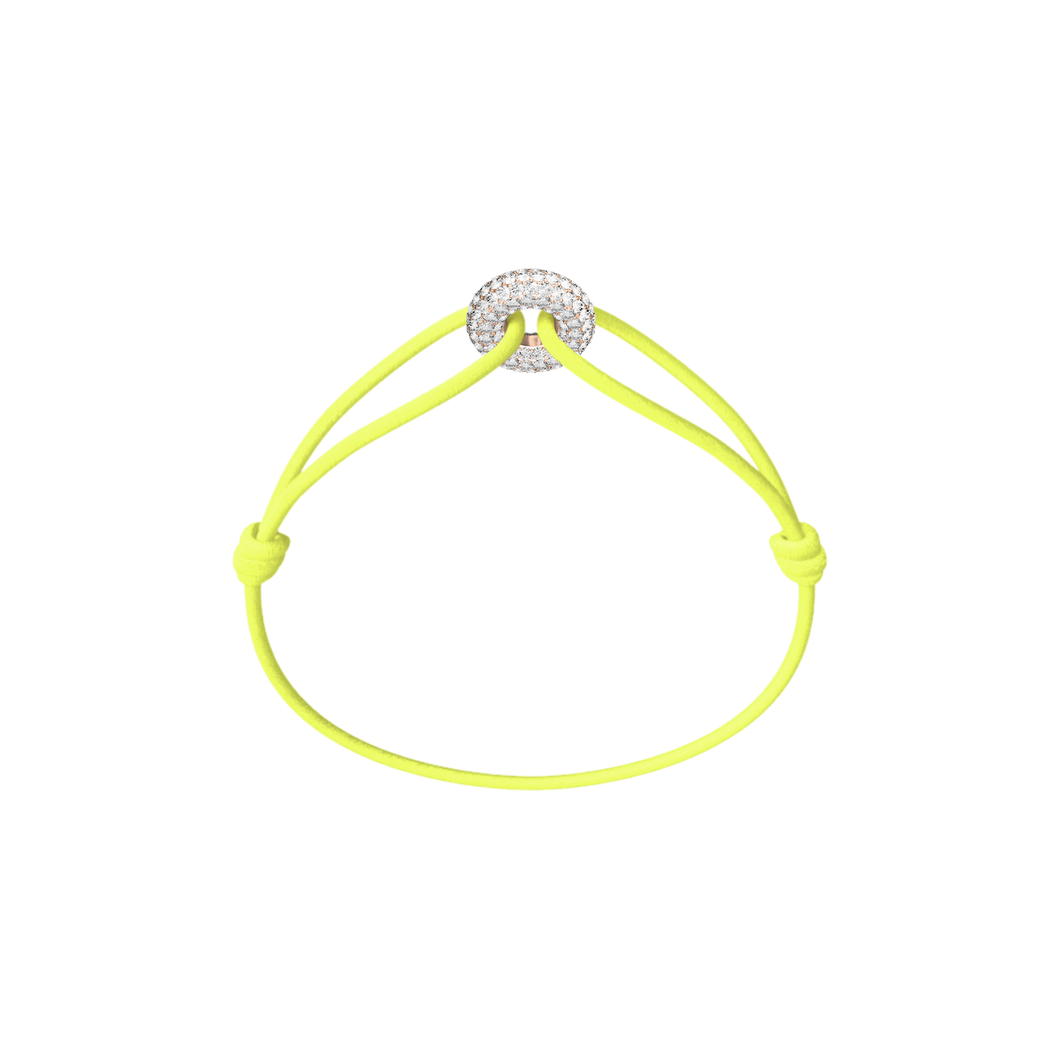 Mini Rose Soho Pavé Cord Bracelet