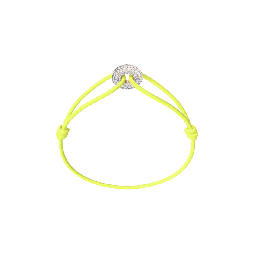 Mini Rose Soho Pavé Cord Bracelet