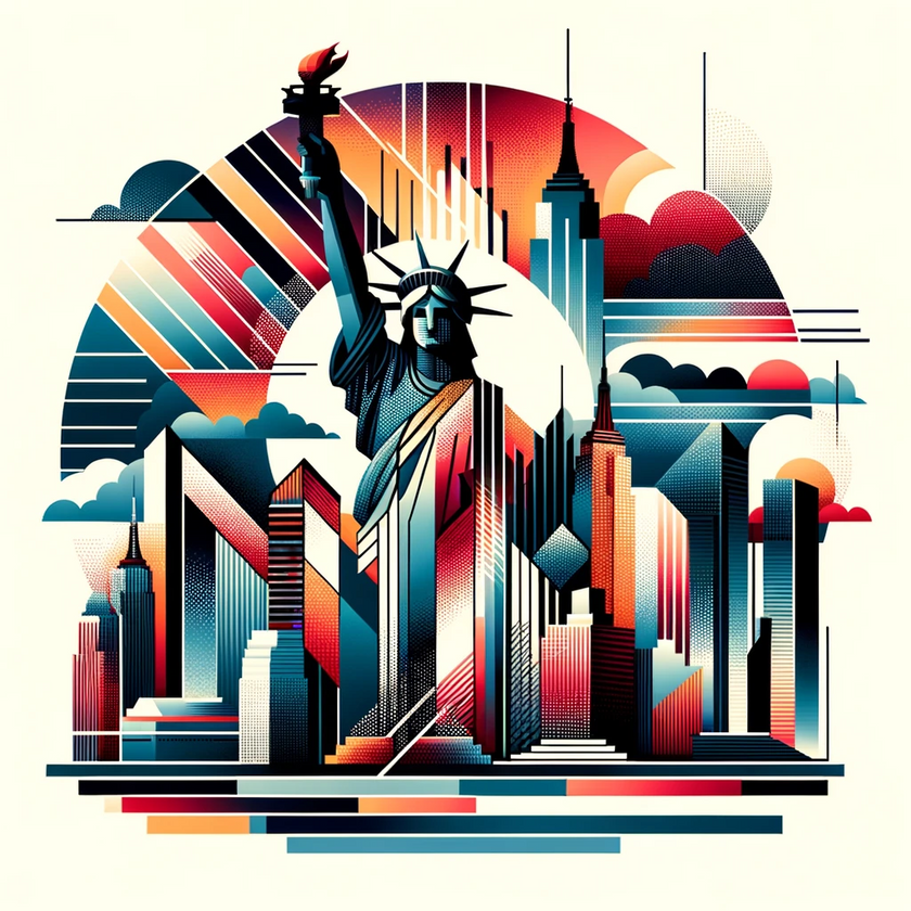 New York Beat Landscape Canvas