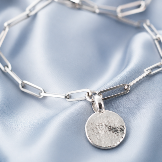Neumond-Spurenkettenarmband