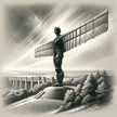 Newcastle Angel of the North Classic Vision Canvas