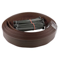 Lawn Border Set, Easy Border 40mm Brown 10m with Pegs