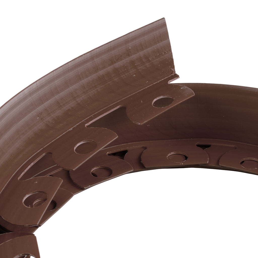 Lawn Border Set, Easy Border 40mm Brown 10m with Pegs