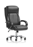 Silla de oficina de alto rendimiento Austin, tapizada en poliuretano negro