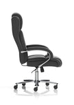Silla de oficina de alto rendimiento Austin, tapizada en poliuretano negro
