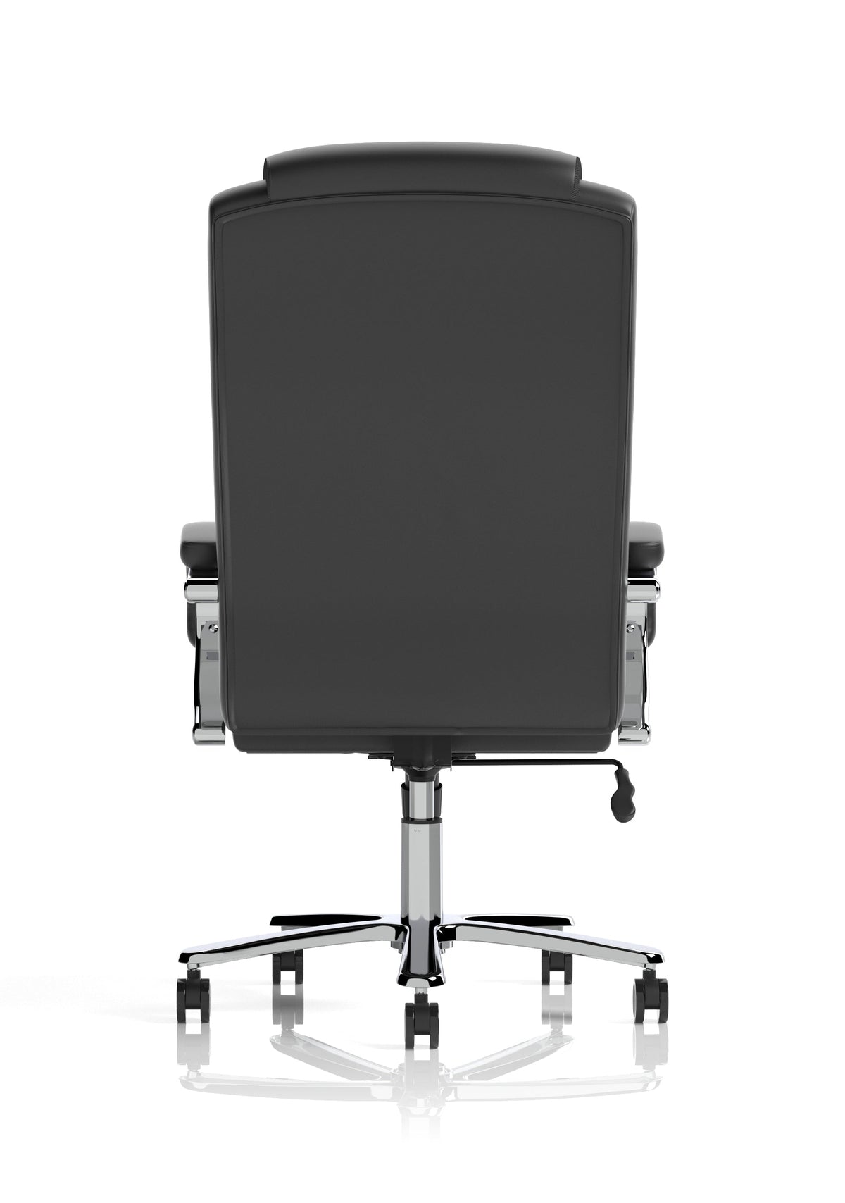 Silla de oficina de alto rendimiento Austin, tapizada en poliuretano negro