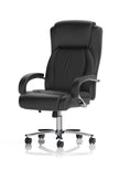 Silla de oficina de alto rendimiento Austin, tapizada en poliuretano negro