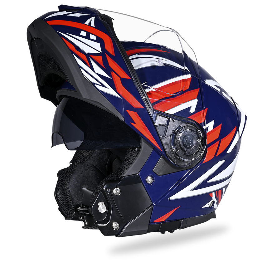 Daytona Glide Modular Motorcycle Helmet - DOT & ECE Approved, Bluetooth Ready, Dual Visor, Men/Women/Youth - W/ Liberty