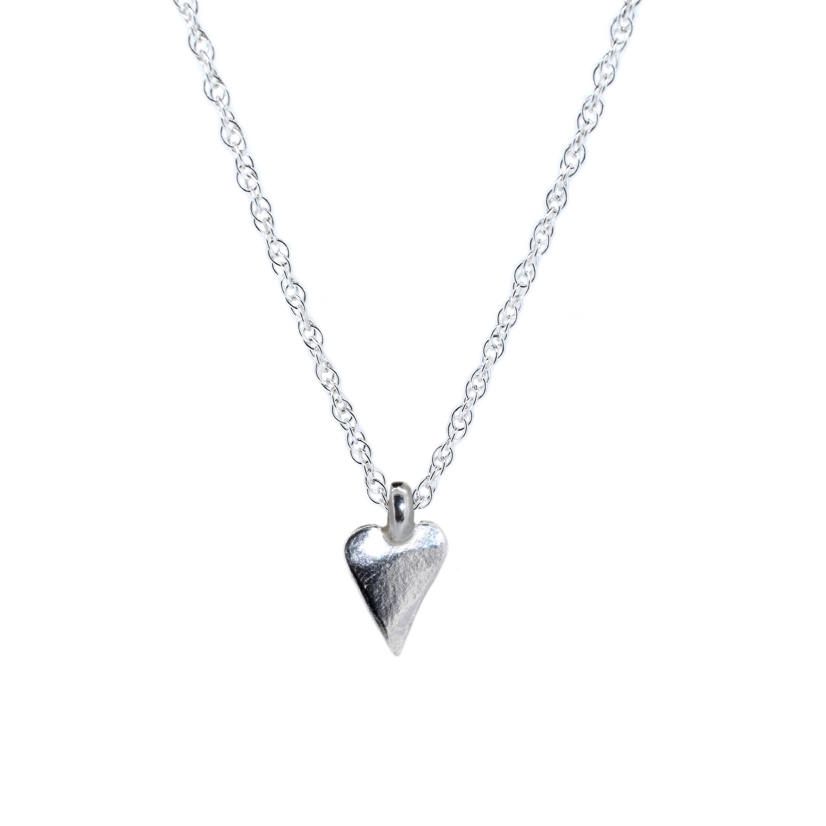 Heart Charm Rope Chain Necklace