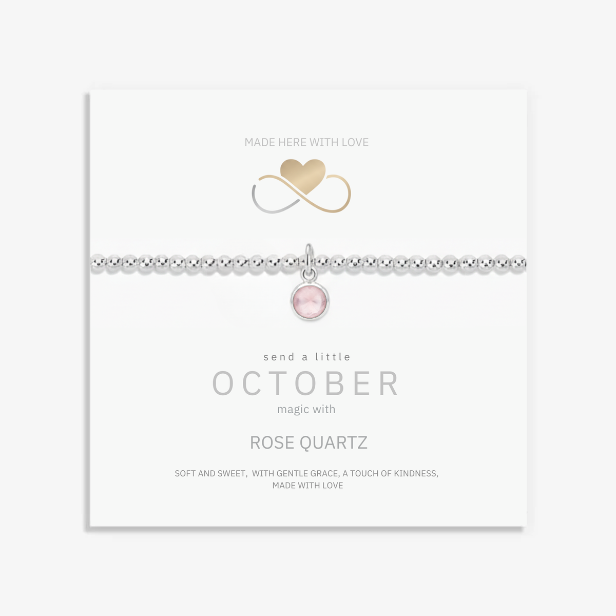 Rose Quartz Charm Bracelet
